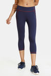 Zelocity Mid Rise High Quality Stretch Capri - Evening Blue — thumbnail 1